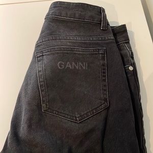 Ganni Womens Comfort Stretch High Waist Straight Leg Jeans 29